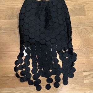 Commense Black Asymmetrical Circle Skirt